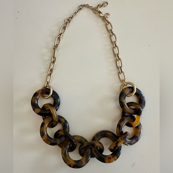 J. Crew Jewelry - J.Crew Tortoise Interlocking Chain Statement Necklace